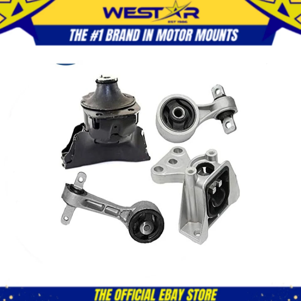 Motor & Trans Mount 4PCS conjunto compatível com 2006-2010 Honda Civic 1.8L compatível com manual Trans - Imagem 1 de 4