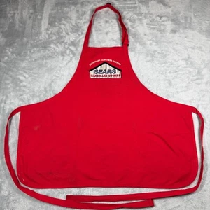 Vintage Sears Hardware Stores Employee Apron Embroidered Costume Prop - Picture 1 of 15