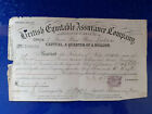 1884 British Equitable Assurance Company renewal receipt Samuel Keyte Birmingham
