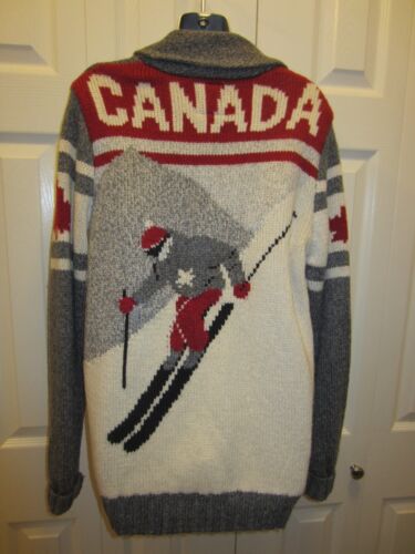 Canadiana "Canadian" Zip Up Sweater Size Small