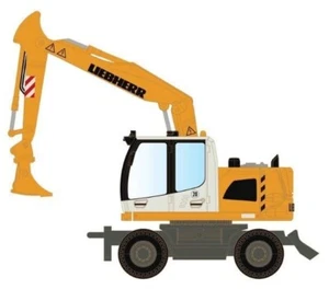 miNis (by Lemke) LC4266 Liebherr Compact Excavator with Backhoe Attachment - Picture 1 of 1