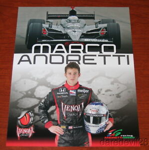 2009 Marco Andretti Venom Honda Dallara Indy Car postcard