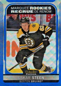 2021-22 O-Pee-Chee Platinum - Oskar Steen Marquee Rookie Blue Surge Bruins - Picture 1 of 2