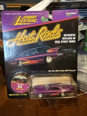 Coche diecast Johnny Lightning 1997 Hot Rods #44 Goin' Goat púrpura Pontiac Foto 1 de 4