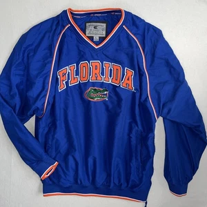 Florida Gators Jacket Men Sz Large Blue Windbreaker Pullover Colosseum Athletics - Picture 1 of 12