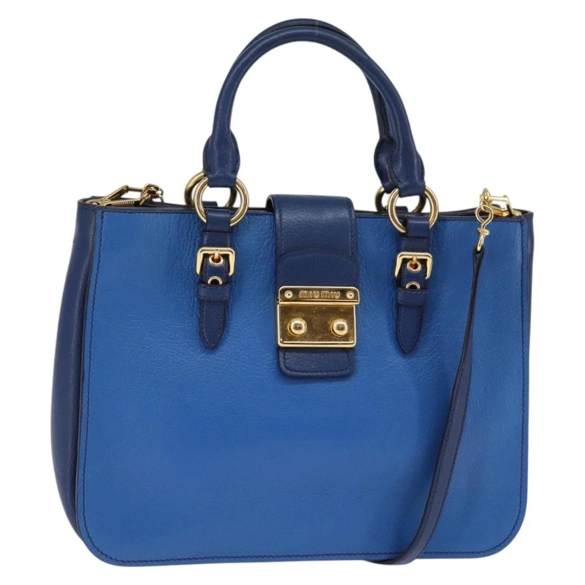 Miu Miu Leather Exterior Blue Bags & Handbags for Women | eBay