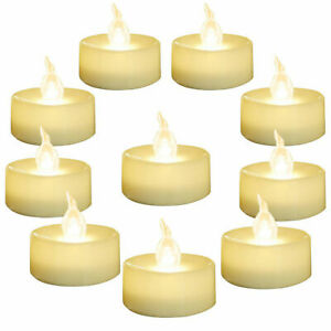 72x Led Tea Lights Candles FLAMELESS Battery Operated Wedding Party XMAS Home UK