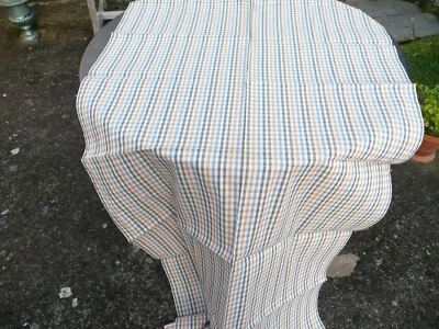 TISSU ancien vintage  en métis  à décors de rayures belle qualité - Photo 1/4