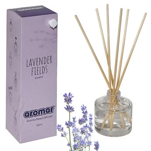 Lavender Fields Premium Rattan Reed Sticks Fragrance Oil Diffuser Aroma 100ml - Picture 1 of 1