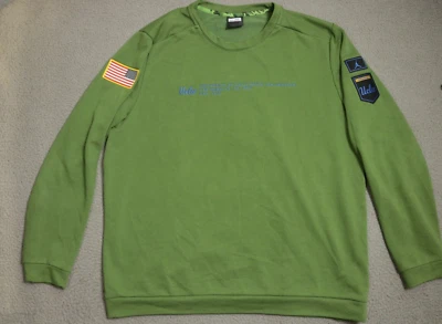 UCLA Bruins Jordan Suéter Camuflado Equipe Emitido Masculino Extra Grande Saudação ao Serviço Verde EUA - Imagem 1 de 4