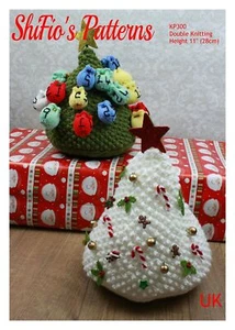 Knitting Pattern for Knitted Christmas Tree, Advent Calendar, Aran Yarn, KP300 - Picture 1 of 8