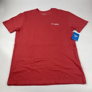 PFG T-Shirt Mens XL Red Graphic Print Short Sleeve Crew Neck Cotton Top Tee New - Picture 1 of 9