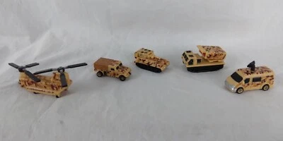 Vintage Hot Wheels Planet Micro Military Vehicle Mixed Lot Tank Helicopter 90s - Image 1 of 4