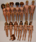 13 Vintage Barbie & Friends Puppen 1960er-1970er Jahre Restaurierung Teile Reparatur nackter Posten