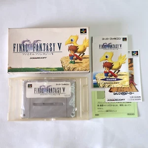 Final Fantasy V 5 Super Famicom SFC Nintendo Japanese With Box And Manual (C) - Imagen 1 de 11
