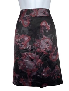 Ann Taylor Falda Forrada hasta la Rodilla Talla 6 Acuarela Floral Multicolor Hada Grunge Gótico - Imagen 1 de 7