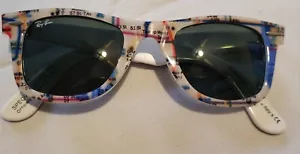 Ray Ban Wayfarer Serie Especial # 2 RB 2140 1033 47 # 22 Licencia Oficial MTA - Imagen 1 de 11
