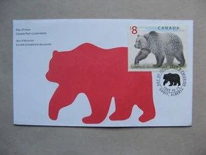 CANADA, cover FDC 1997, grizzly bear $8 - Picture 1 of 1