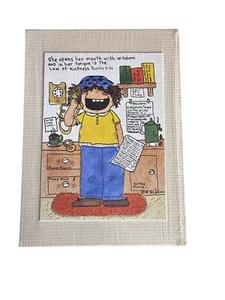 Vintage Gay Felton Comic Drawing (1981) - Postcard Size - Very Good Condition - - Picture 1 of 2