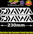 2 Diawa Fishing Boat Reel Rod Sticker Vinyl Decal Set for dinghy tackle Box
