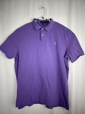 Polo Ralph Lauren Mens XL Pullover Polo Shirt Short Sleeve Purple