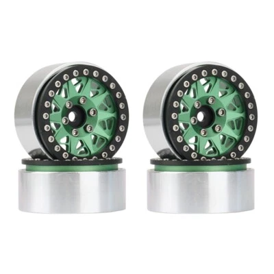 1.9” Beadlock Wheel Rim Hub for 1/10 RC Crawler Car Axial SCX10 90046 TRX4 RC4WD - Image 1 of 4