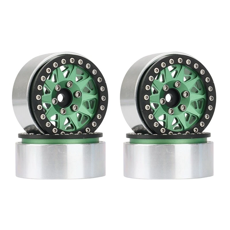 1.9” Beadlock Wheel Rim Hub for 1/10 RC Crawler Car Axial SCX10 90046 TRX4 RC4WD - Image 1 of 4