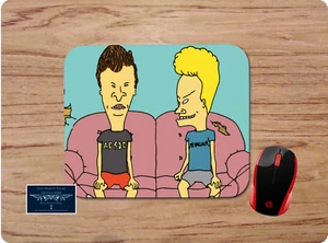 BEAVIS & BUTTHEAD SCENE CUSTOM MOUSEPAD NON-SLIP HOME OFFICE GIFT FREE SHIP USA - Picture 1 of 1