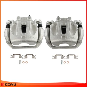 Pair Front Disc Brake Calipers w/ Bracket For 2003 - 2007 09-11 NISSAN MURANO - Picture 1 of 13