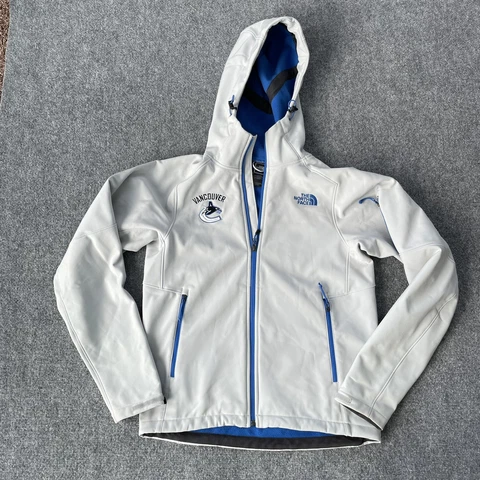 Vancouver Canucks Jacket mens Small Player Issued North Face hooded Coat Hockey Cover