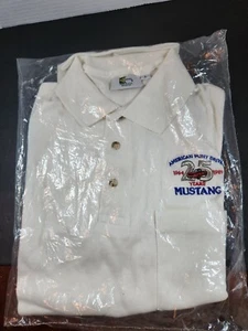 Ford Mustang 25 Years American Pony Drive Polo Shirt Vintage Size Large - Picture 1 of 5