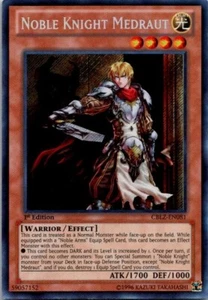 Noble Knight Medraut CBLZ-EN081 1st Edition Holo Yugioh LP - Picture 1 of 2
