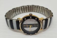 VINTAGE Mother of Pearl Stainless Santa Fe Quartz Wrist Watch New Battery