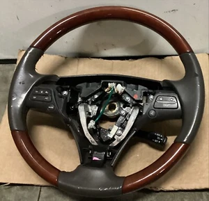 VOLANTE DE DIRECCIÓN LEXUS GS350 08-11 CUERO GRANO DE MADERA FABRICANTE DE EQUIPOS ORIGINALES - Imagen 1 de 3