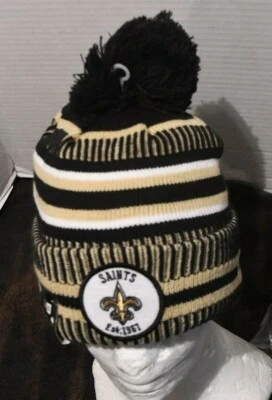New Orleans Saint New Era Team Colors Cuffed sport Knit Beanie/Hat New With Tag - Изображение 1 из 4