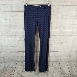 Betabrand Womens Straight Leg Dress Pant Yoga Pants Sz Medium Long Blue Pull On - Picture 1 of 7