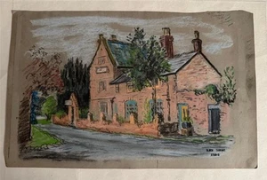 OLWEN TARRANT 1927-2012 ORIGINAL WATERCOLOUR & PASTEL LANDSCAPE - Picture 1 of 1