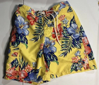 Bañador Polo Ralph Lauren amarillo floral pequeño cordón  Foto 1 de 4