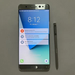 Original Used Phone For Samsung Galaxy SM-N930V American Version Silver - Picture 1 of 24
