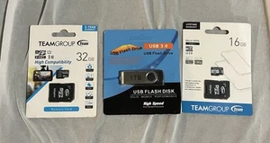 Clé USB 3.0 1To Mémoire sur disque pouce U et adaptateur 16/32 Go SDHC Micro SD - Photo 1/8