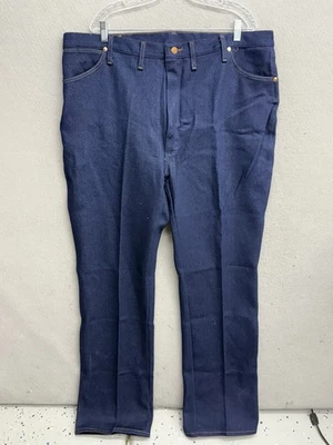 Pantalones de mezclilla Wrangler vintage para hombre 44x34 azul elástico rodeo corte vaquero 947STR Foto 1 de 4