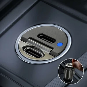 Mini Cargador Doble USB PD Tipo-C Coche Teléfono 30W Cargador Rápido Adaptador Accesorios - Imagen 1 de 12