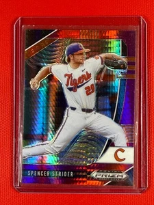 2020 Prizm Draft Picks Spencer Strider #PDP126 - Purple and Red Hyper Prizm - Picture 1 of 2