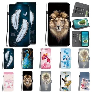 Funda para Samsung Imán Abatible Cuero Tarjeta Animales Antigolpes Suave Teléfono Fundas - Imagen 1 de 134