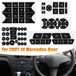 A/C Window Radio Button Repair Sticker Decal For Mercedes W204 C-Class E-Class - Bild 1 von 10