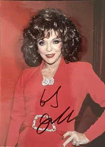 JOAN COLLINS - LEGENDARIA ACTRIZ BRITÁNICA - EXCELENTE FOTO FIRMADA - Imagen 1 de 1