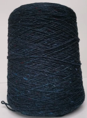 3ply Soft Donegal Tweed Knitting Wool Cone Blue Glyde 5514 525g      (0112-W) - Image 1 of 4
