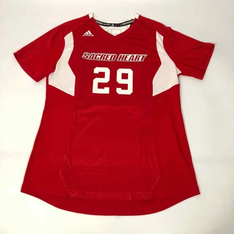 Sacred Heart Pioneers Adidas Womens Jersey Size Large Soccer Red White NCAA #29 Cover