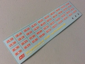 1973-2010 PLAQUES D'IMMATRICULATION BELGIQUE 1:43 DECALS - POUR 20 VOITURES - Zdjęcie 1 z 1