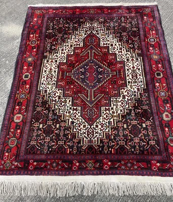 Tapis d'orient 145x120cm Antiques teppich Senneh Tappeto Rugs carpet Alfombra - Photo 1/4